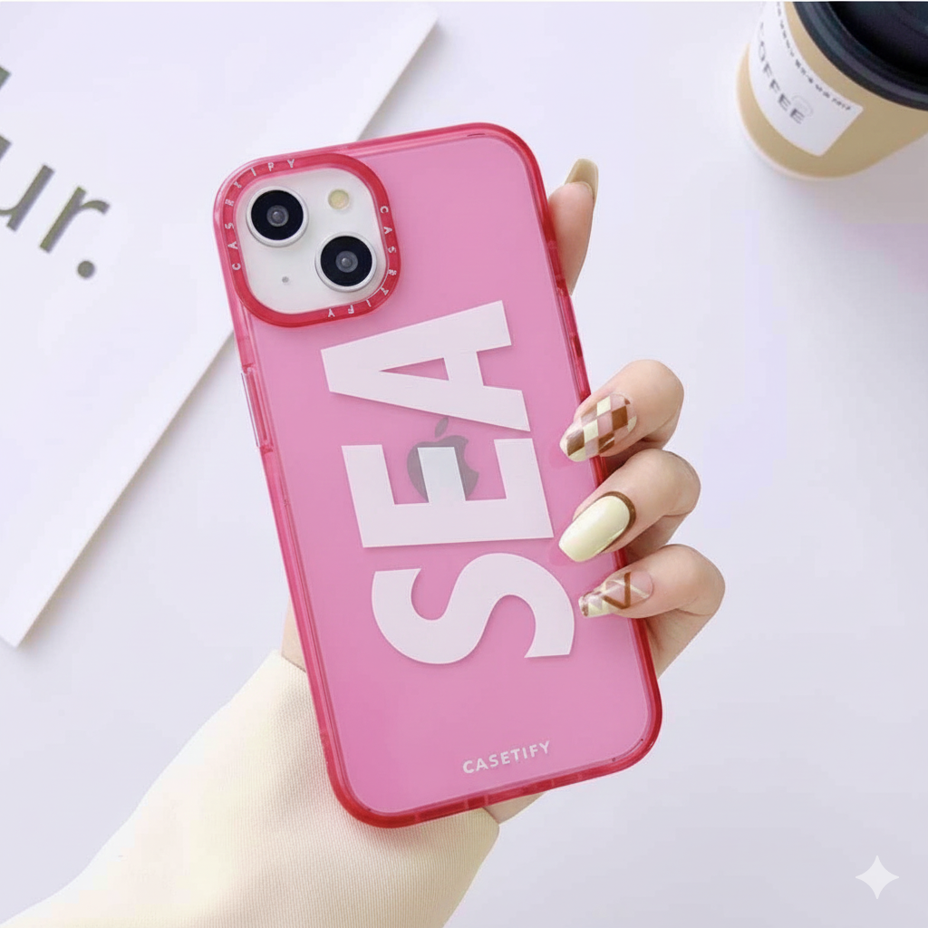 iPhone 15 SEA Back Cover | Full Camera Protection | raised Edges | Super Soft Silicone | Back Case | Sea case for iPhone & Android