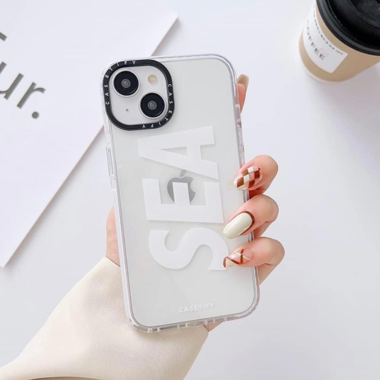 iPhone 15 SEA Back Cover | Full Camera Protection | raised Edges | Super Soft Silicone | Back Case | Sea case for iPhone & Android