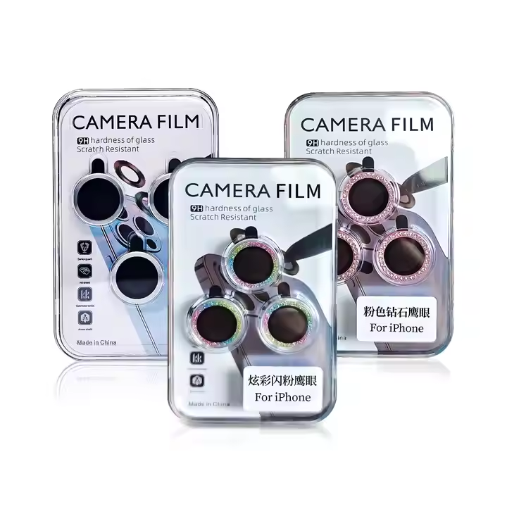 Aluminum Alloy Camera Protective Film Color Lens Tempered Glass Screen Protector for iPhones Lens Protector